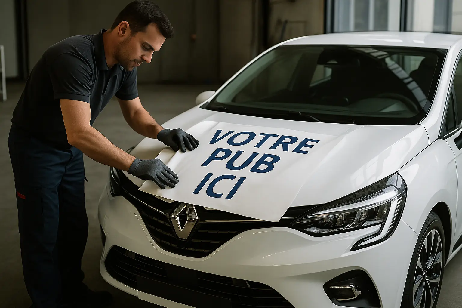 Publicité voiture entreprise
